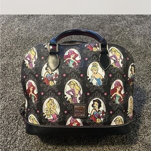 Dooney & Bourke Black and Multicolor Princess Satchel